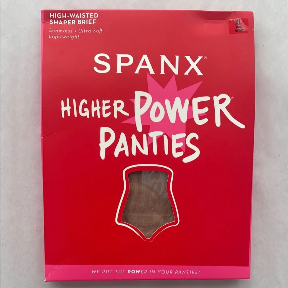 SPANX Higher Power Panties Tan Size XL